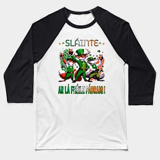 St Patricks Day, Celtic Critters Toast Baseball T-Shirt